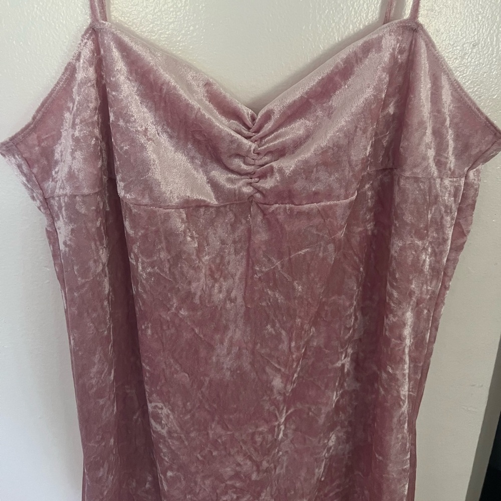 Motel Rocks faux velvet dress L